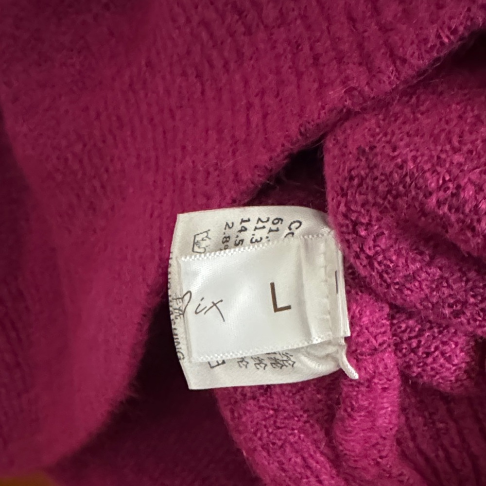 SHEIN Fuchsia Turtleneck Sweater - Picture 2 of 3